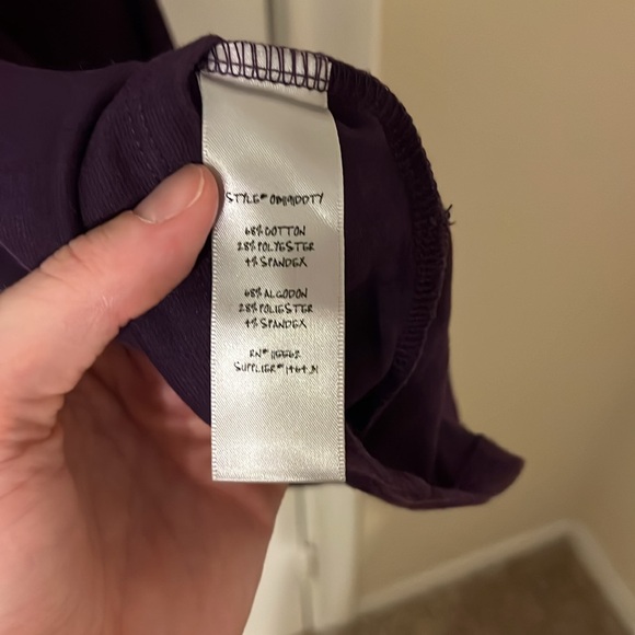 Olsenboye Purple silver pattern body-con mini dress, medium - Picture 5 of 6